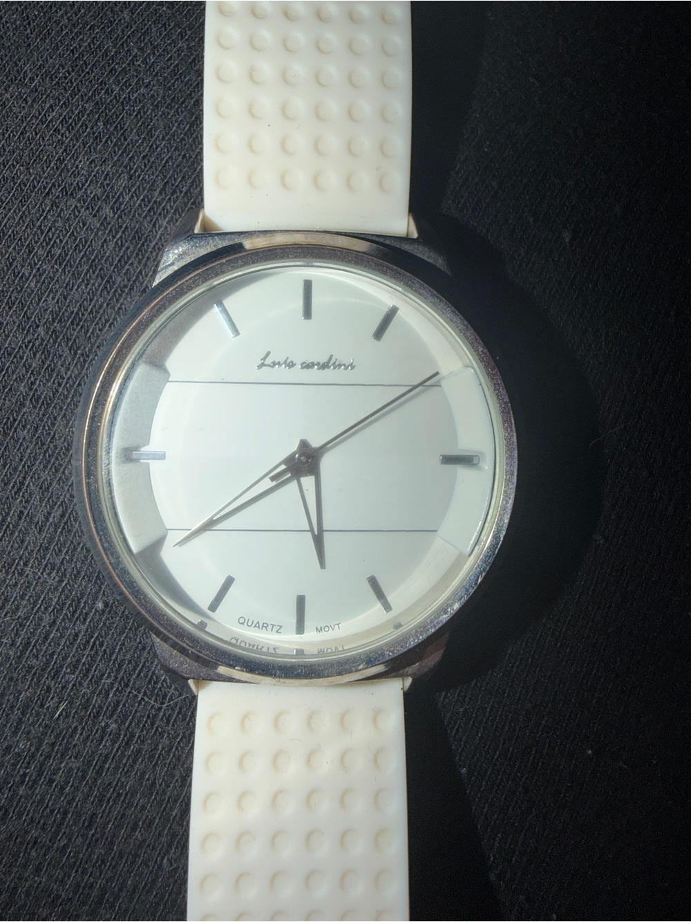 White Silicone Strap Quartz Watch